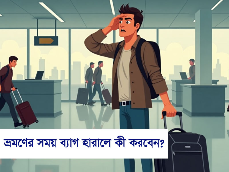 ভ্রমণের সময় ব্যাগ হারালে কী করবেন?